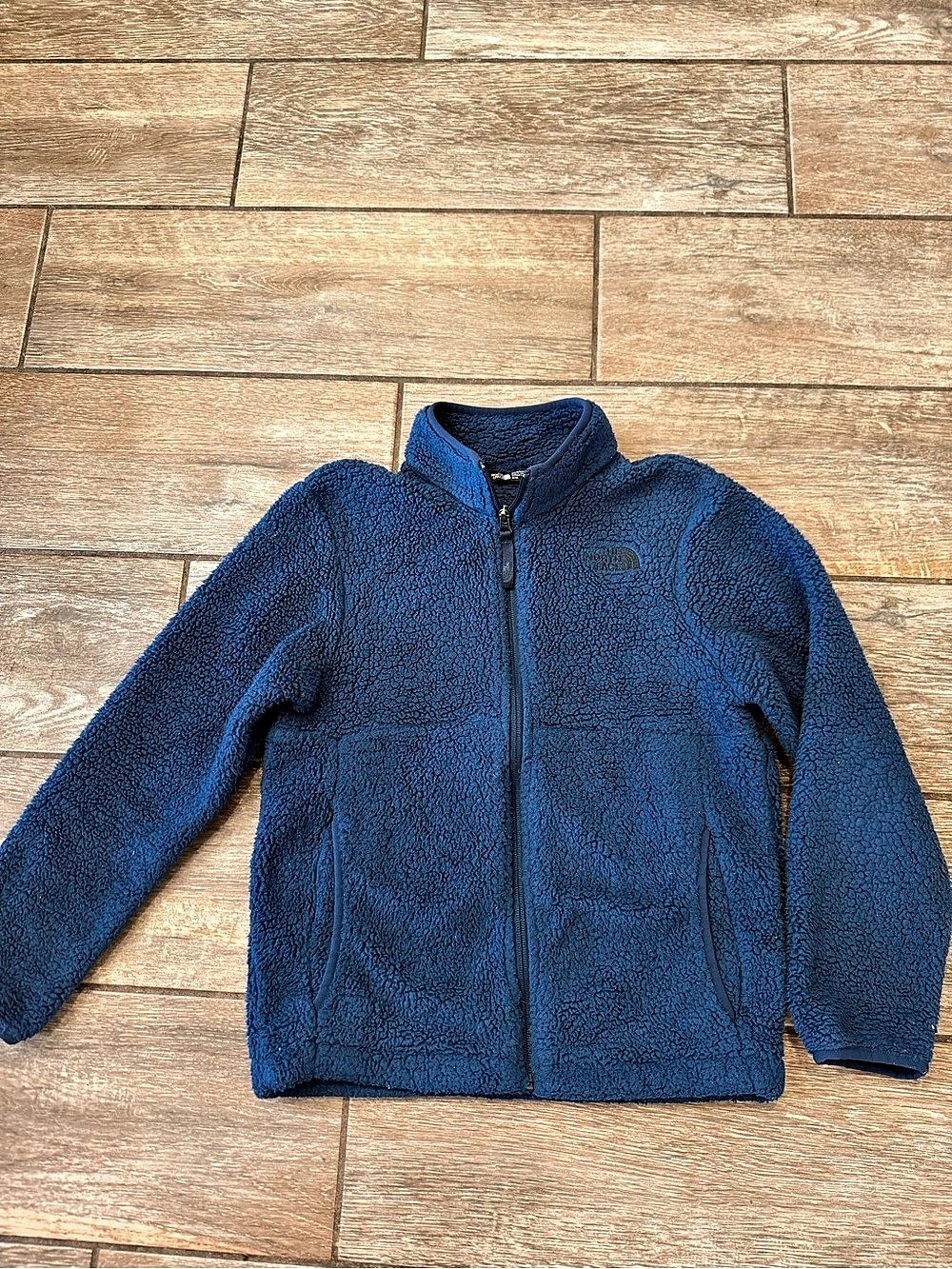 The North Face Fleece Full-Zip Jacket Blue Medium Youth
